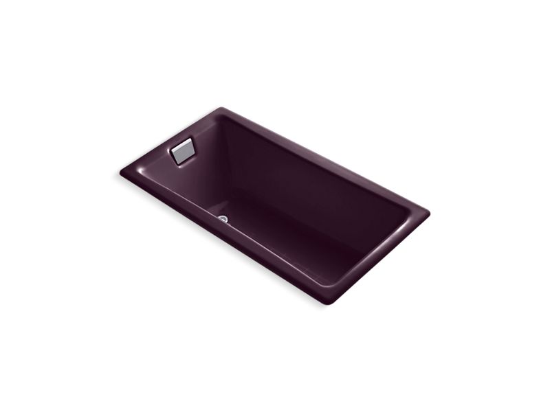 KOHLER K-850-PLM Tea-for-Two 60" x 32" drop-in bath with end drain