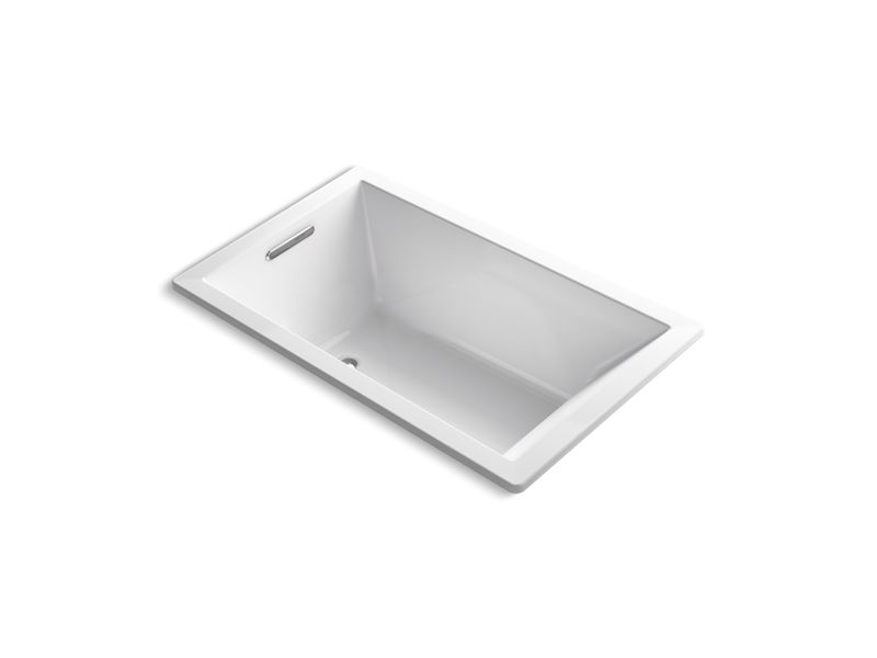 KOHLER K-1849-VBW-0 Underscore 60" X 36" Drop-In Vibracoustic Bath With Bask Heated Surface In White