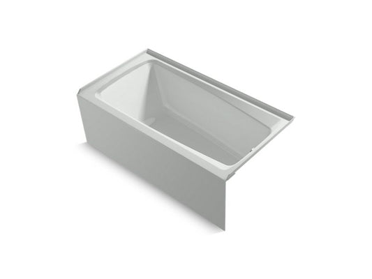 KOHLER K-26071-RA-95 Ice Grey Irvine 60" x 32" alcove bath, right drain