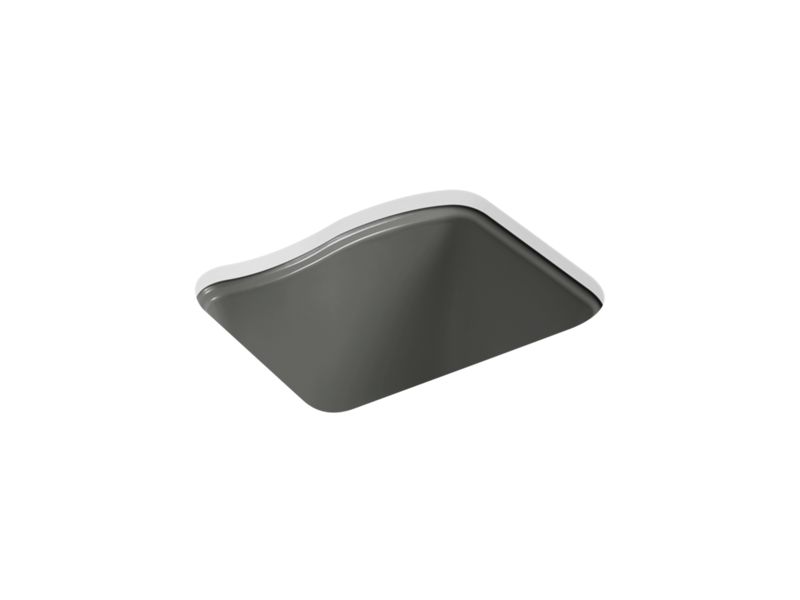 KOHLER K-6657-4U-58 River Falls 25" x 22' x 14-15/16" undermount utility sink with 4 faucet holes