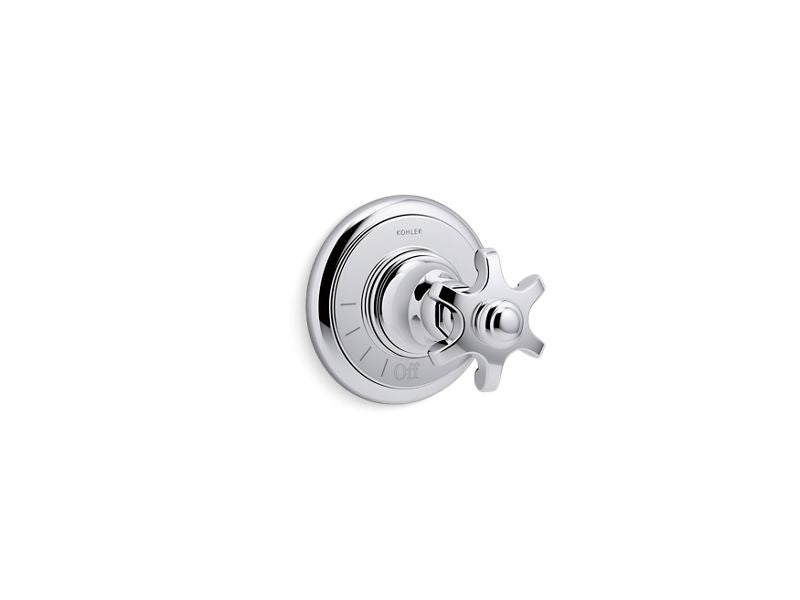 KOHLER K-T72771-3M-CP Polished Chrome Artifacts MasterShower volume control valve trim with prong handle