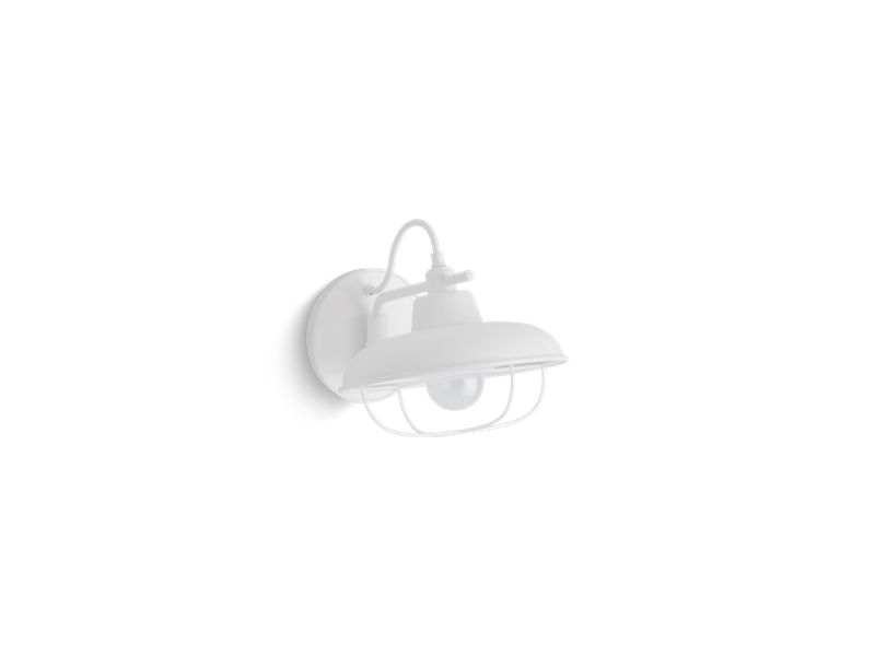 KOHLER K-23668-SC01-WHL Modern Farm One-Light Swinging Sconce In Matte White