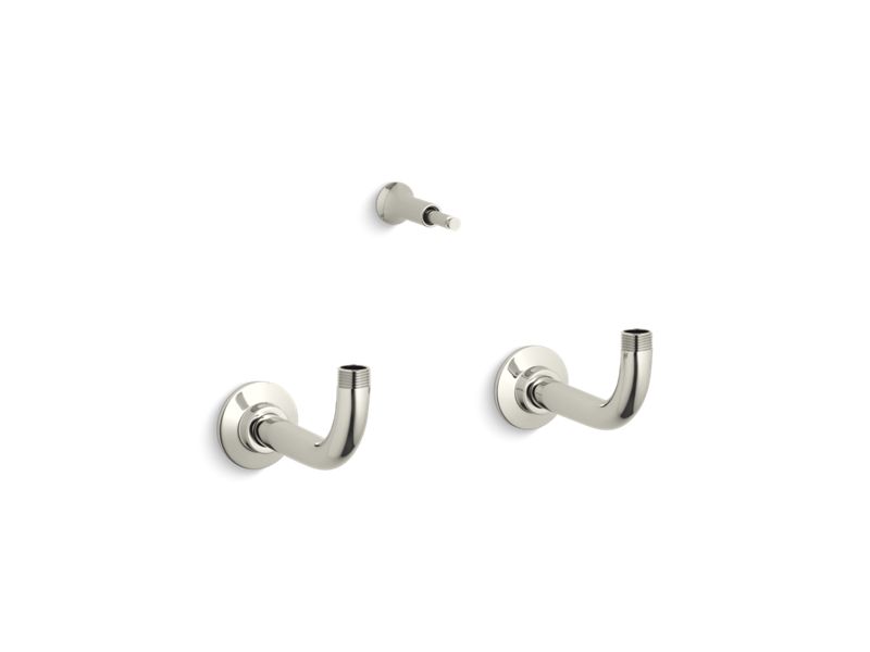 KOHLER Antique K-101-SN Vibrant Polished Nickel Wall-mount adapter kit