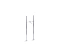 KOHLER Antique K-127-CP Polished Chrome Riser tubes and cross connection, 26" long