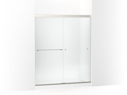 KOHLER K-707201-D3-BNK Anodized Brushed Nickel Revel Sliding shower door, 70" H x 56-5/8 - 59-5/8" W, with 5/16" thick Frosted glass