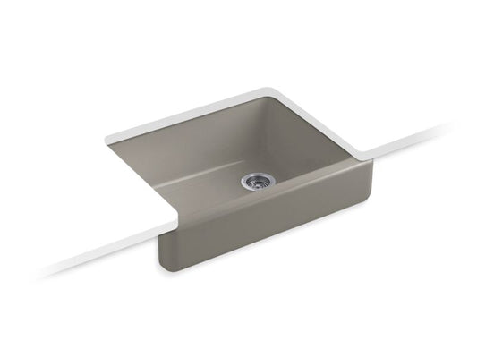 KOHLER K-6486-K4 Whitehaven 29-1/2" x 21-9/16" x 9-5/8" Undermount single-bowl farmhouse kitchen sink