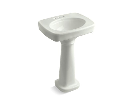 KOHLER K-2338-4-NY Bancroft 24" pedestal bathroom sink with 4" centerset faucet holes