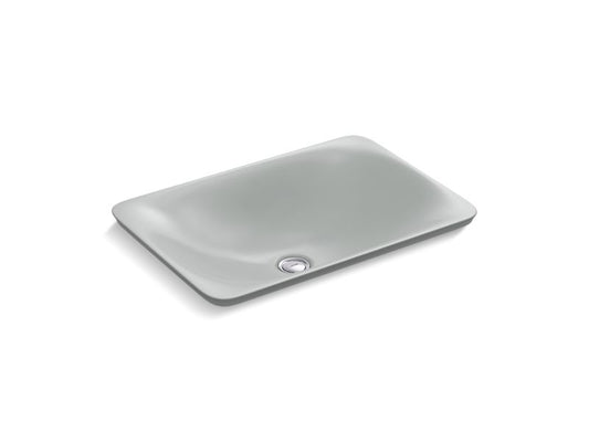 KOHLER K-7799-95 Carillon 21-1/4" Rectangular Drop-In Bathroom Sink, No Overflow In Ice Grey