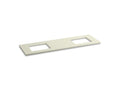 KOHLER K-5462-S35 Solid/Expressions 73" vanity-top with double Verticyl rectangular cutout