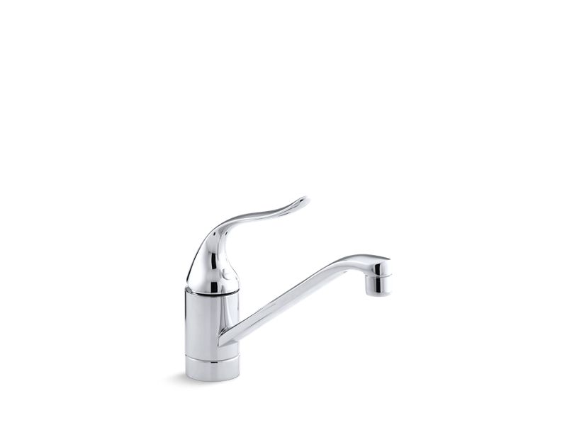 KOHLER K-15175-P-CP Polished Chrome Coralais Single-hole kitchen sink faucet with 8-1/2" spout, ground joints and lever handle