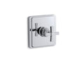 KOHLER K-TS13135-3B-CP Pinstripe Rite-Temp(R) valve trim with cross handle