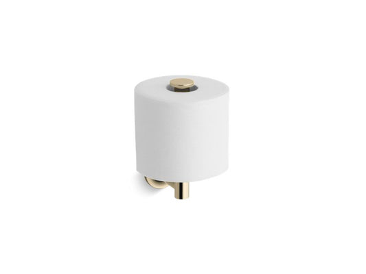 KOHLER K-14444-AF Vibrant French Gold Purist Vertical toilet paper holder