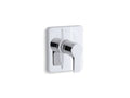 KOHLER K-TS10448-4-CP Singulier Rite-Temp(R) valve trim with lever handle