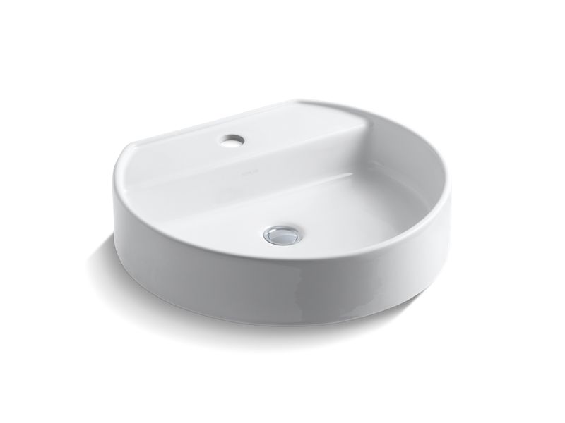 KOHLER K-2331-1-0 Chord Wading Pool Vessel bathroom sink with single faucet hole