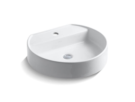 KOHLER K-2331-1-0 Chord Wading Pool Vessel bathroom sink with single faucet hole