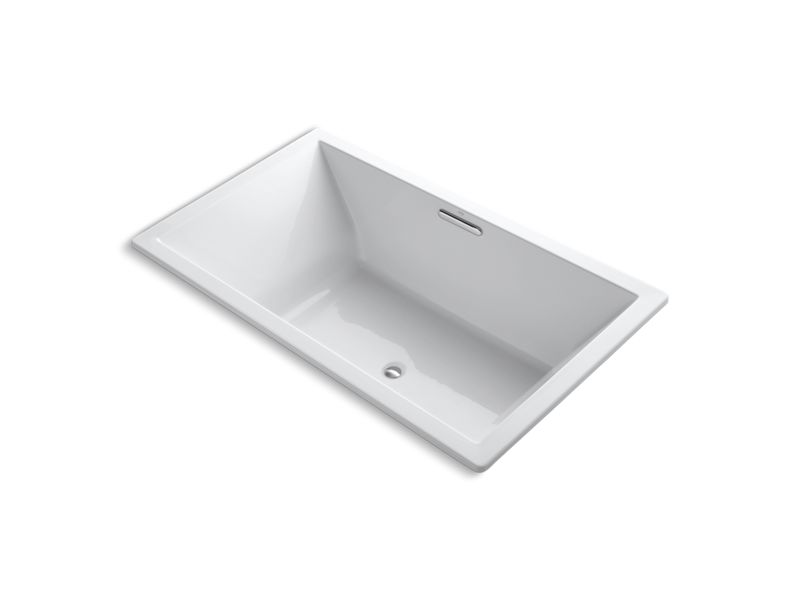 KOHLER K-1174-VBW-0 Underscore 72" X 42" Drop-In Vibracoustic Bath With Bask Heated Surface In White