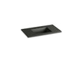 KOHLER K-2781-8-G88 Ceramic/Impressions 37" rectangular vanity-top bathroom sink with 8" widespread faucet holes