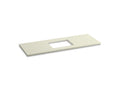 KOHLER K-5459-S35 Solid/Expressions 61" vanity-top with single Verticyl rectangular cutout