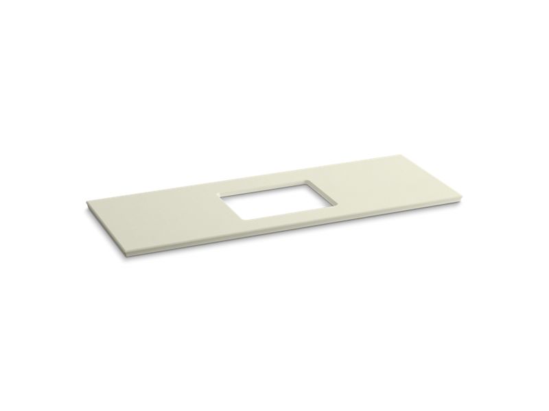 KOHLER K-5459-S35 Solid/Expressions 61" vanity-top with single Verticyl rectangular cutout