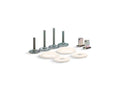 KOHLER K-5420-55 Clean Caps Low-Profile Toilet Bolt Caps In Innocent Blush