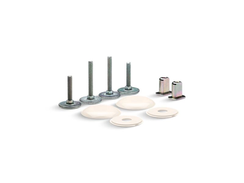 KOHLER K-5420-55 Clean Caps Low-Profile Toilet Bolt Caps In Innocent Blush