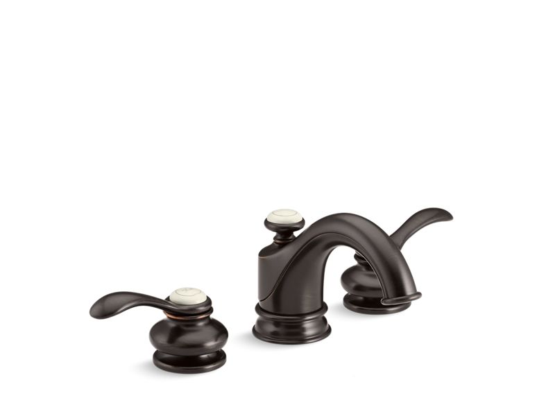 KOHLER K-12265-4-2BZ Fairfax Widespread bathroom sink faucet with lever handles
