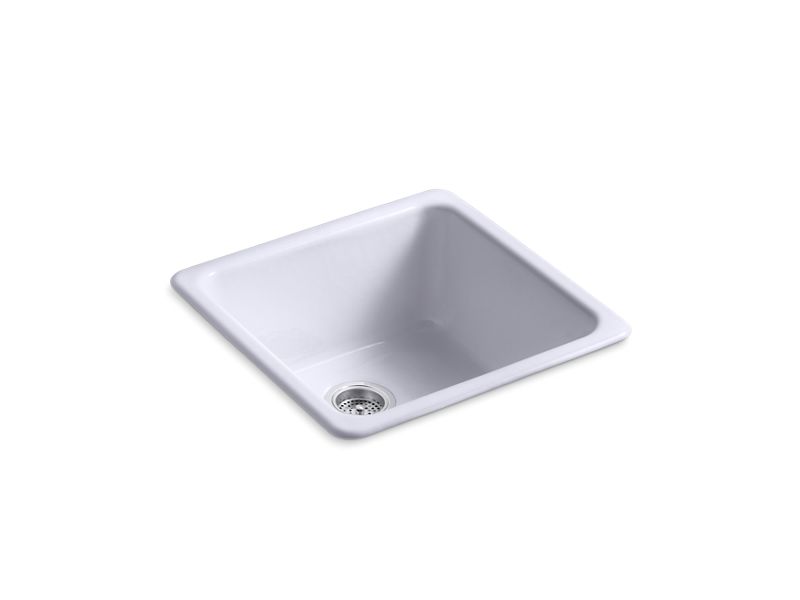 KOHLER K-6587-GRL Iron/Tones 20-7/8" x 20-7/8" x 10" Top-mount/undermount single-bowl kitchen sink