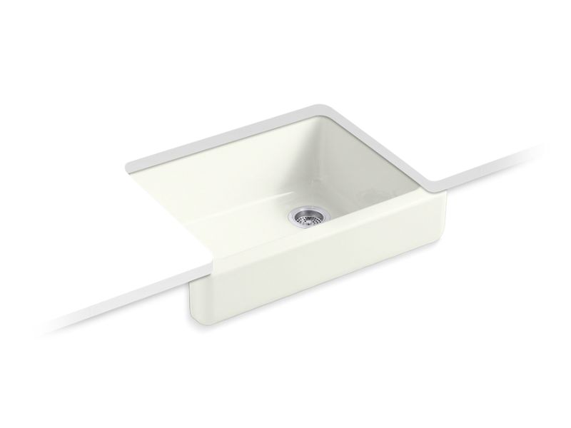 KOHLER K-6486-NY Dune Whitehaven 29-1/2" undermount single-bowl farmhouse kitchen sink