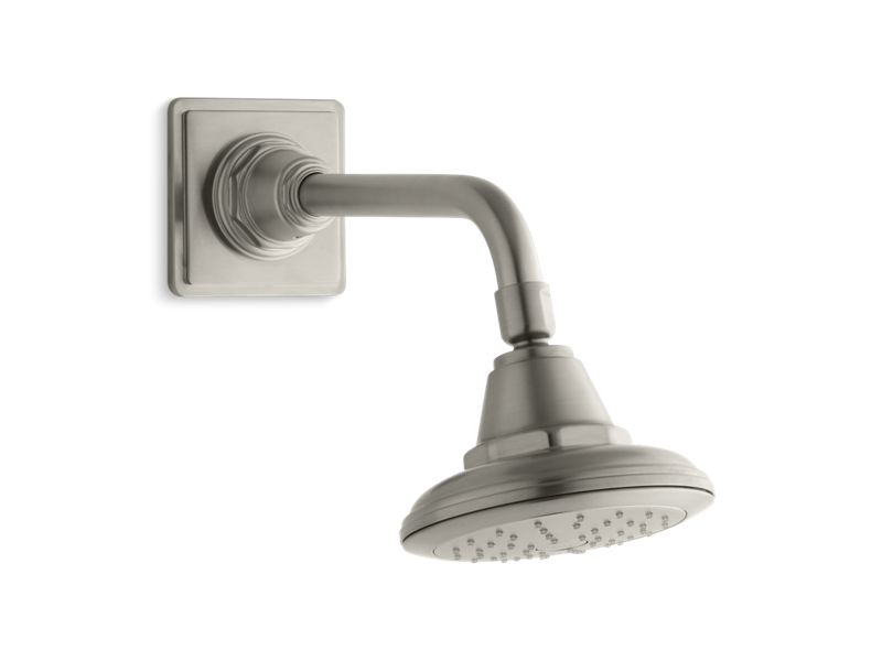 KOHLER K-45417-G-BN Vibrant Brushed Nickel Pinstripe 1.75 gpm single-function showerhead with Katalyst air-induction technology