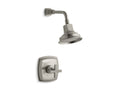 KOHLER K-TS16234-3-BN Margaux Rite-Temp shower valve trim with cross handle and 2.5 gpm showerhead