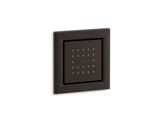 KOHLER K-8003-2BZ Oil-Rubbed Bronze WaterTile Square 22-nozzle single-function body spray, 2.5 gpm