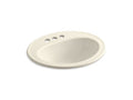 KOHLER K-2196-4-47 Pennington Drop-in bathroom sink with centerset faucet holes