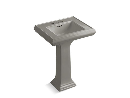 KOHLER K-2238-4-K4 Memoirs Classic Classic 24" pedestal bathroom sink with 4" centerset faucet holes