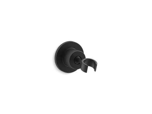 KOHLER K-975-BL Matte Black Stillness Adjustable wall-mount holder