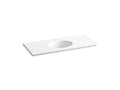 KOHLER Ceramic/Impressions K-2891-1-0 White 49" Vitreous china vanity top with integrated oval sink