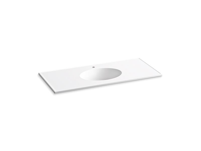 KOHLER Ceramic/Impressions K-2891-1-0 White 49" Vitreous china vanity top with integrated oval sink