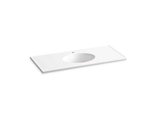 KOHLER Ceramic/Impressions K-2891-1-0 White 49" Vitreous china vanity top with integrated oval sink