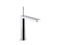KOHLER K-73053-4-CP Composed Tall Single-handle bathroom sink faucet with joystick handle