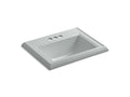 KOHLER K-2241-4-95 Memoirs Classic Classic drop-in bathroom sink with 4" centerset faucet holes
