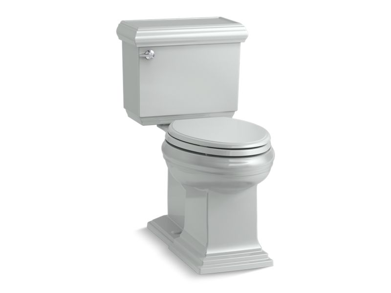 KOHLER K-6999-95 Memoirs Classic Two-Piece Elongated Toilet With Concealed Trapway, 1.28 Gpf In Ice Grey