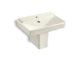 KOHLER K-5150-1-96 RÃªve 23" semi-pedestal bathroom sink with single faucet hole and shroud