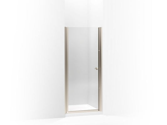 KOHLER K-702402-L-ABV Anodized Brushed Bronze Fluence Pivot shower door, 65-1/2" H x 30 - 31-1/2" W, with 1/4" thick Crystal Clear glass