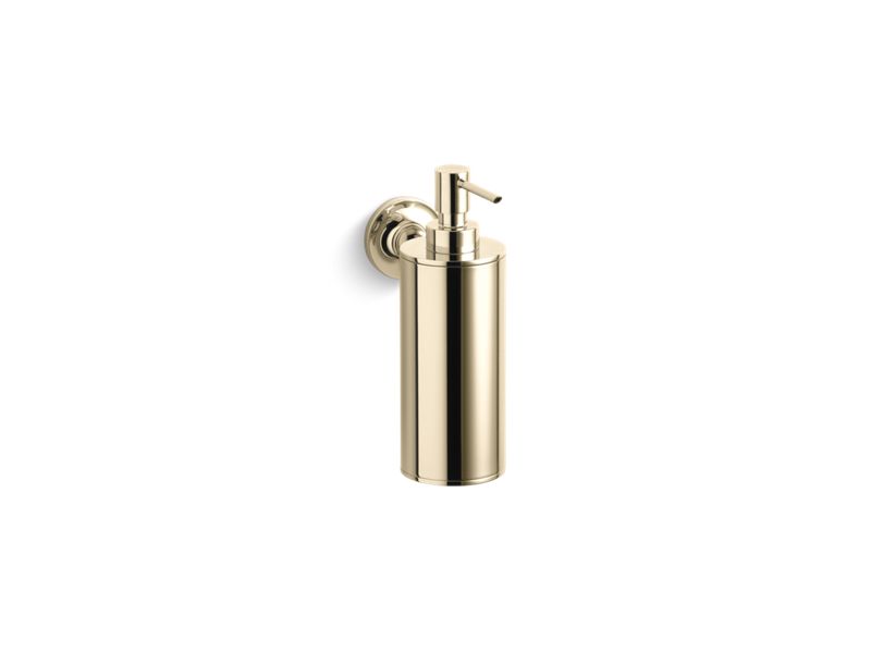 KOHLER K-14380-AF Purist Wall-Mount Soap/Lotion Dispenser In Vibrant French Gold