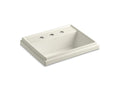 KOHLER K-2991-8-96 Tresham Rectangle Drop-in bathroom sink with 8" widespread faucet holes