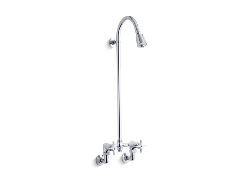 KOHLER K-7252-CP Polished Chrome Industrial exposed shower