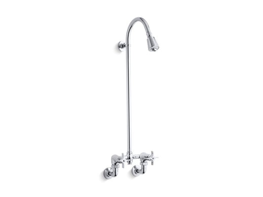 KOHLER K-7252-CP Polished Chrome Industrial exposed shower