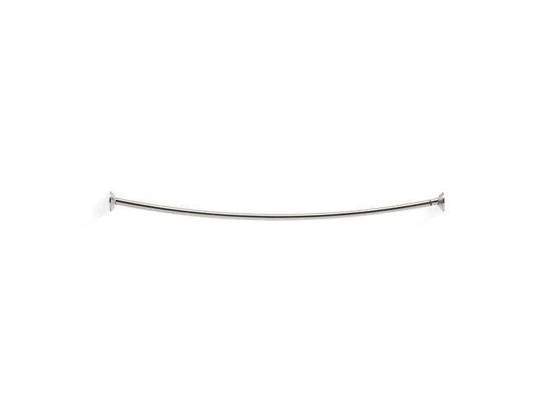 KOHLER K-9349-BS Expanse Curved Shower Rod - Traditional Design In Brushed Stainless