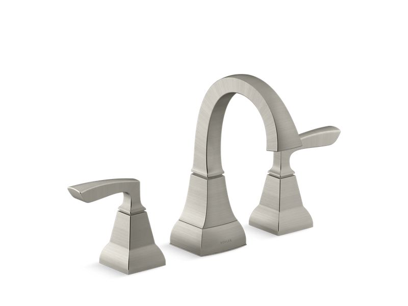 KOHLER K-R24056-4DL-BN Vibrant Brushed Nickel Kallan Widespread bathroom sink faucet