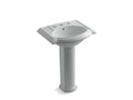 KOHLER K-2286-8-95 Devonshire 24" pedestal bathroom sink with 8" widespread faucet holes