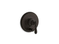 KOHLER K-T72768-9M-2BZ Oil-Rubbed Bronze Artifacts Rite-Temp pressure-balancing valve trim with push-button diverter and swing lever handle
